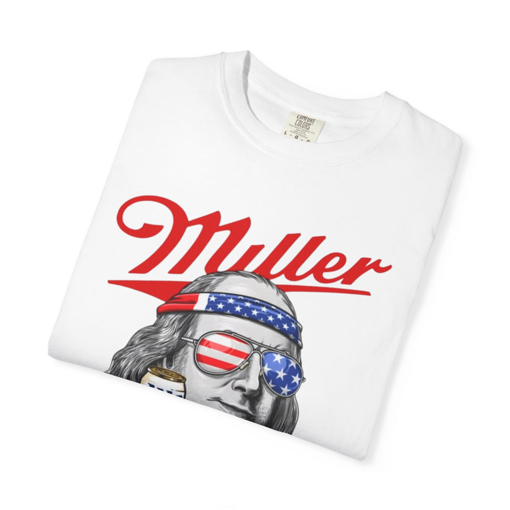 Ben Drankin Miller T-Shirt — Patriotic Funny Beer Graphic Tee