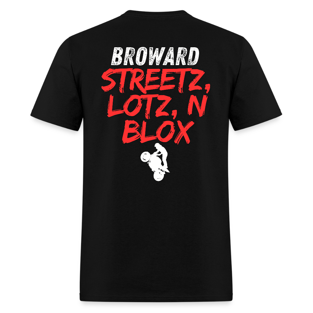 RED Streetz, Lotz, & Bloxx T-Shirt | GILDAN - black