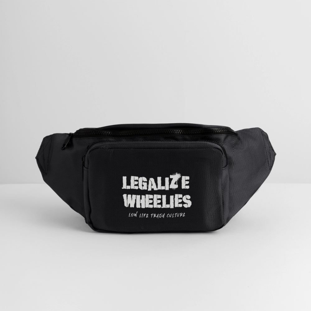 Large Crossbody Hip Bag - black