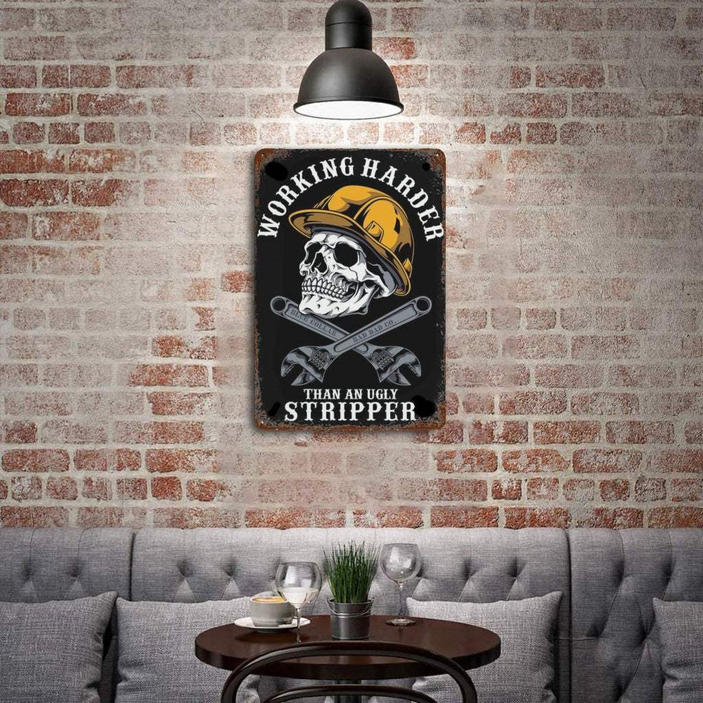Rusted Vintage Metal Wall Art Tin Sign-11.8"x7.9"/ 30x20cm