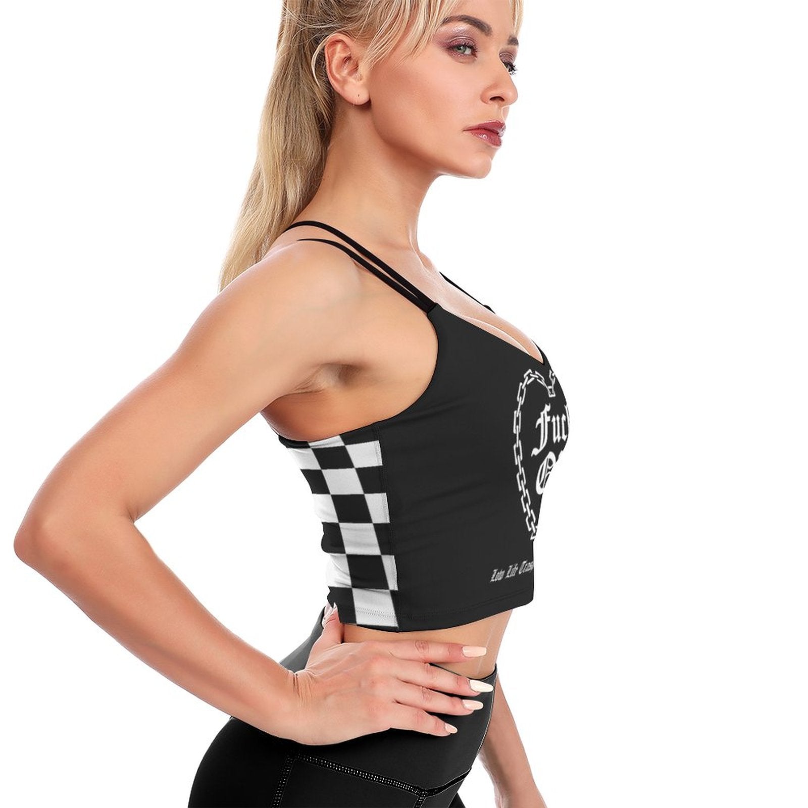 Workout Crop Yoga Tank Racer Back