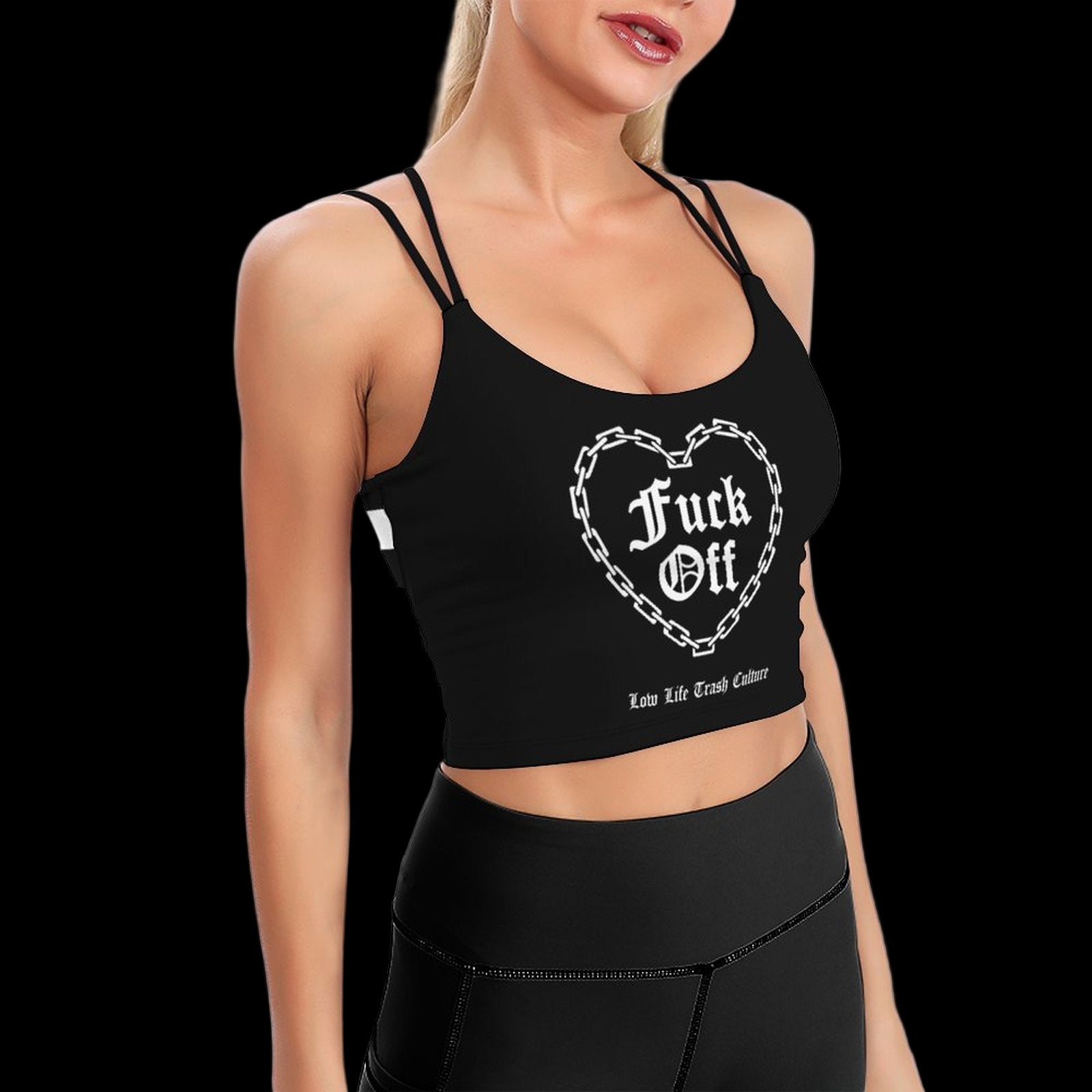 Workout Crop Yoga Tank Racer Back