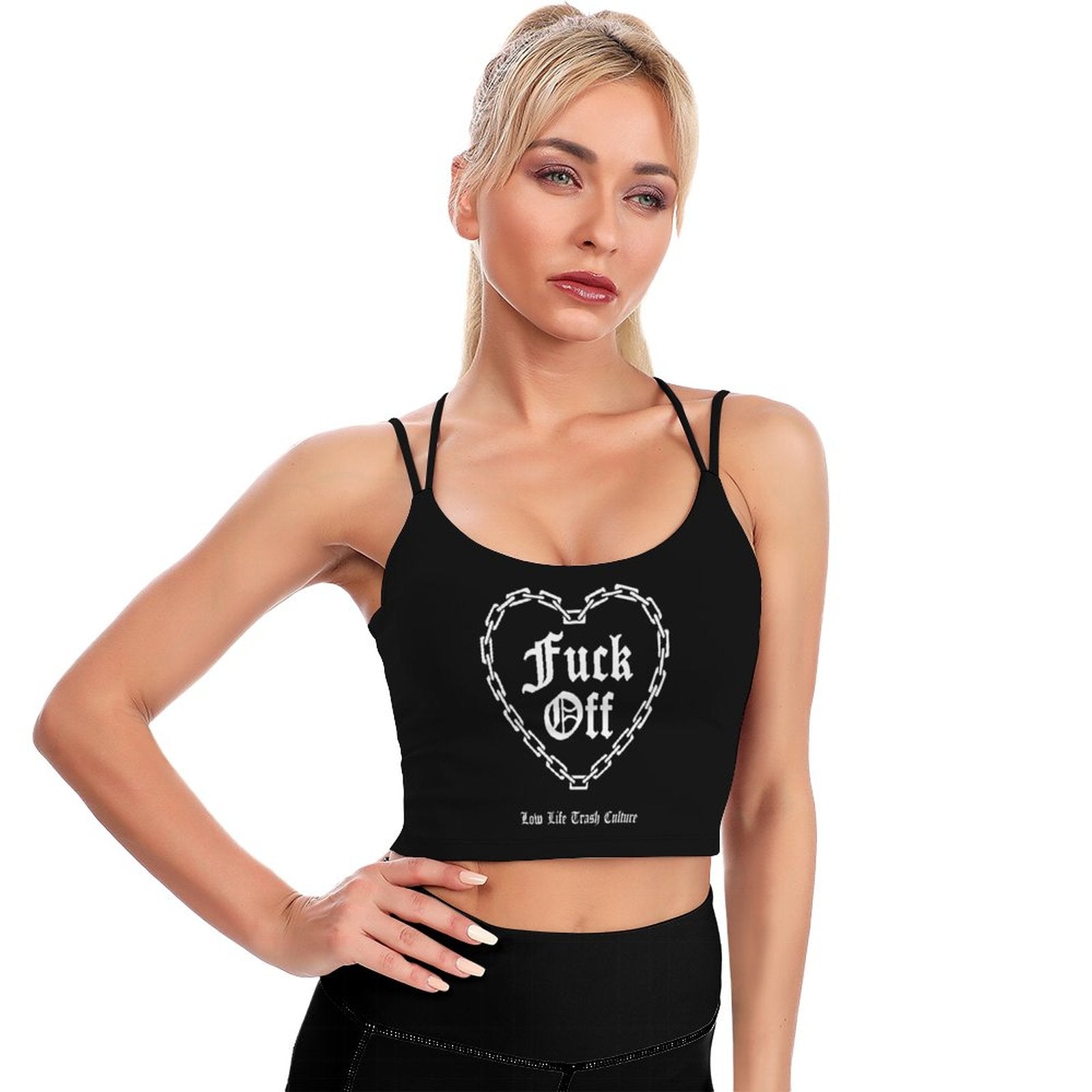 Workout Crop Yoga Tank Racer Back