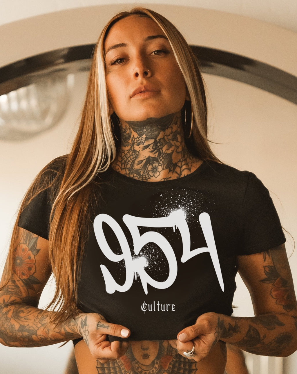 954 Culture Crop Tee – South Florida Motorcycle Streetwear