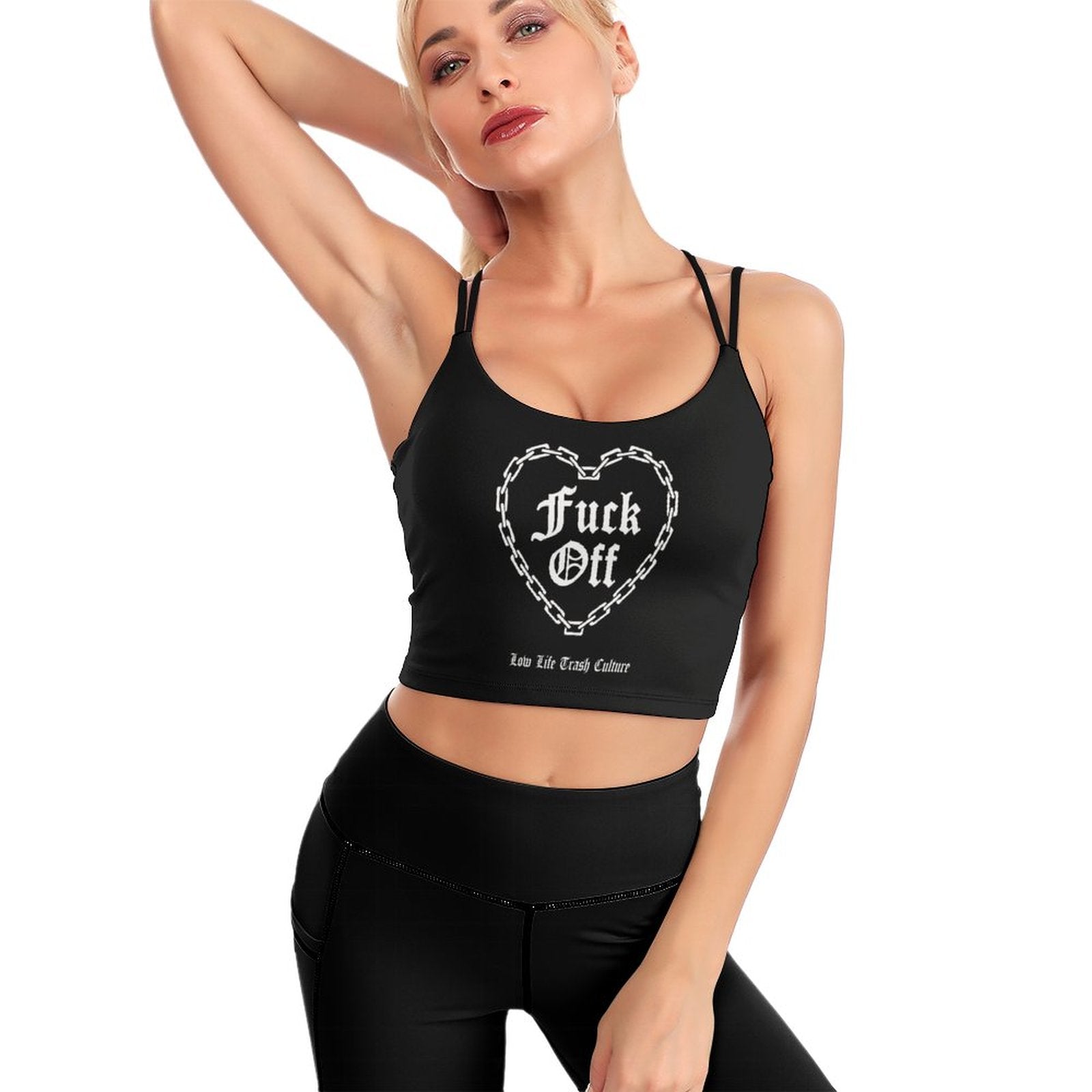 Workout Crop Yoga Tank Racer Back